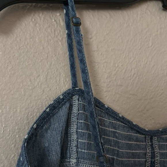 Women’s SO Chambray Polka Dot Summer Dress, Medium - Picture 5 of 6